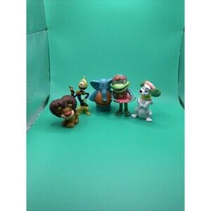 Disney Vintage Figure Lot Mixed Character Lot Of 5 Pc